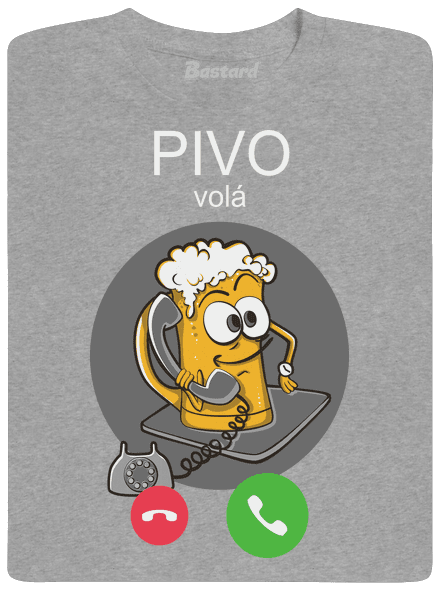 Pivo volá pánské tričko Sport Grey