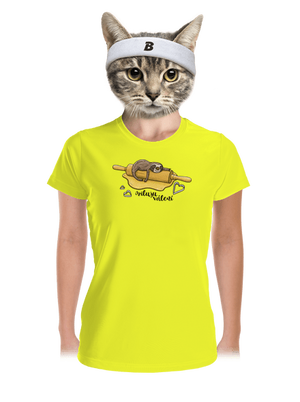 Miluju válení dámské sportovní tričko Neon Yellow