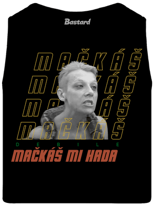 B18: Mačkáš mi hada pánské tílko Black