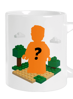 Lego postava z vlastní fotky velký hrnek White