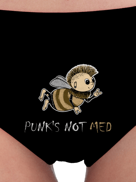 Punks Not Med dámské kalhotky Black