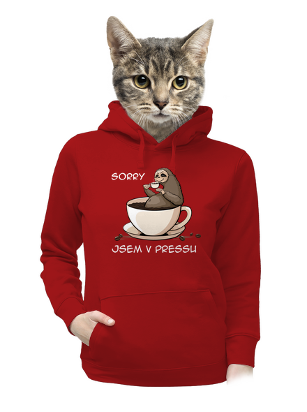 V pressu dámská mikina klokanka Red Mal