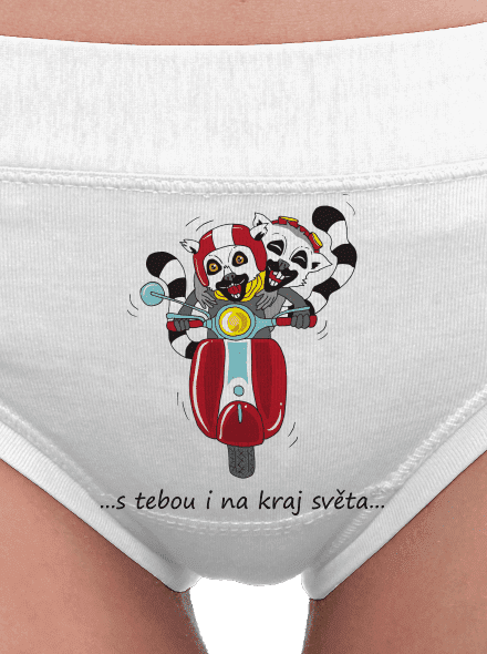 S tebou i na kraj světa dámské kalhotky White