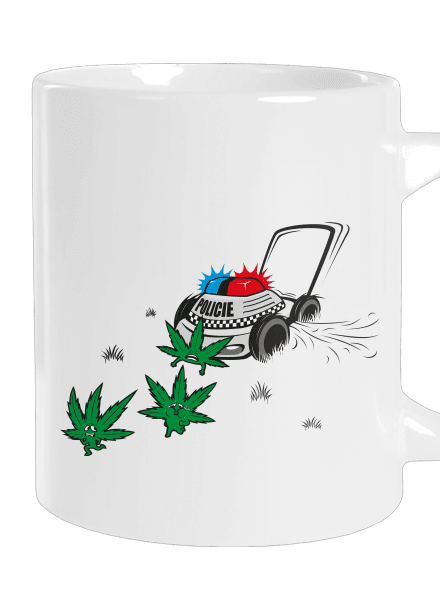 Ganja krize velký hrnek White