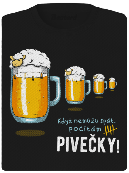 Pivečka dámské sportovní tričko Black