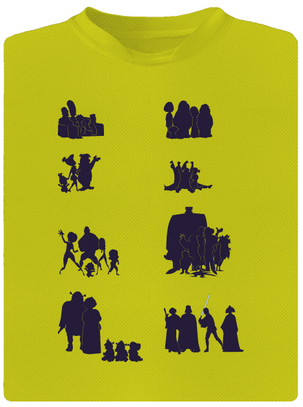 Rodinky pánské sportovní tričko Neon Yellow