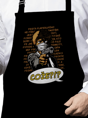 Jules zástěra Black