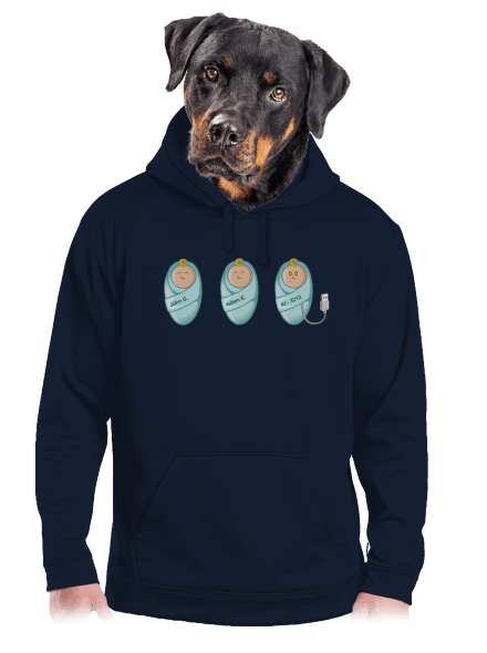 AI baby pánská mikina klokanka Navy