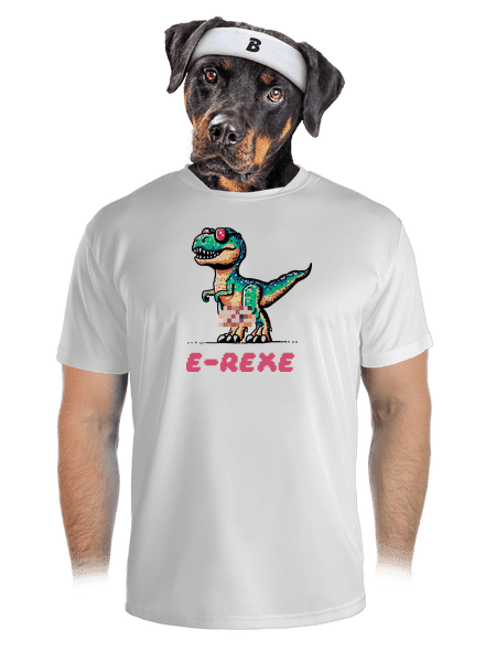 E-Rexe pánské sportovní tričko White