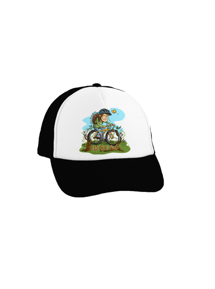 Ekolog kšiltovka truckerka Black cap