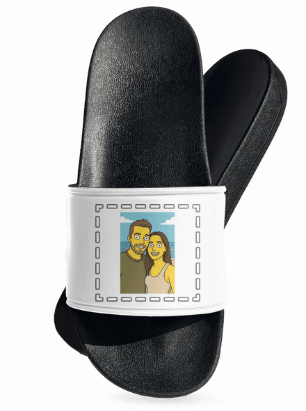 Simpsonovi z vlastní fotky pantofle White