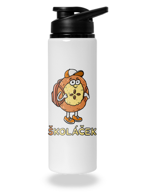 Školáček lahev na vodu White