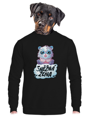 unisex mikina bez kapuce