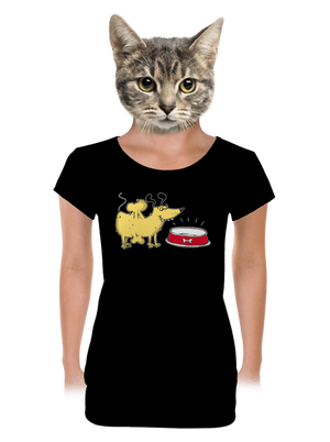 dámské tričko s lemem