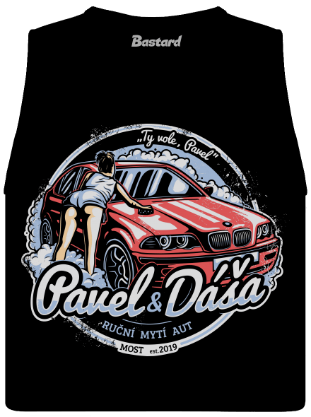 Automyčka Pavel dámské tílko volné Black