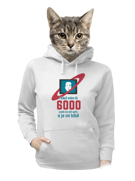 IQ 6000 dámská mikina klokanka White