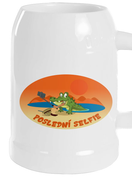 Poslední selfie půllitr White