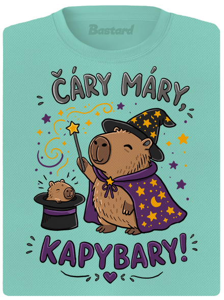 Čáry máry kapybary dámské sportovní tričko Mint Mal