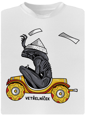 Vetřelníček pánské sportovní tričko White