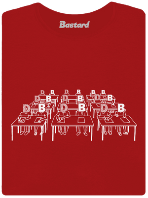 Cimrman: Debil, blbeček dámské tričko s lemem Red Mal