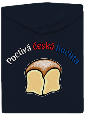 Poctivá buchta a klobása dámská mikina na zip Navy Mal