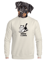 unisex mikina bez kapuce