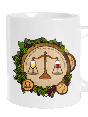 Vinný horoskop: Váha velký hrnek White