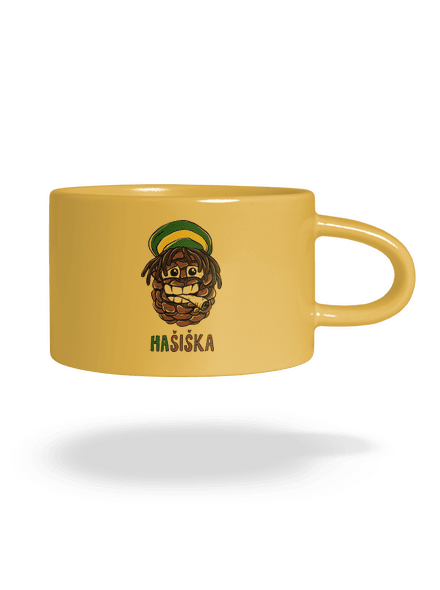 Hašiška hrnek makronka Yellow Macaron