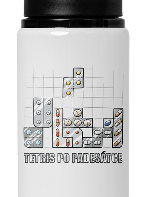 Tetris po padesátce  lahev na vodu White