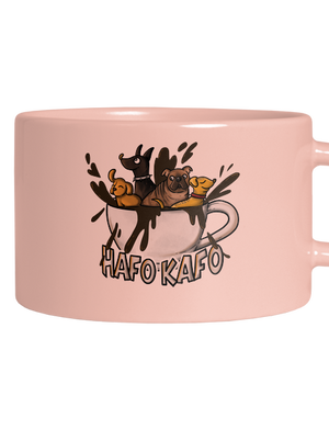 Hafo kafo hrnek makronka Pink Macaron