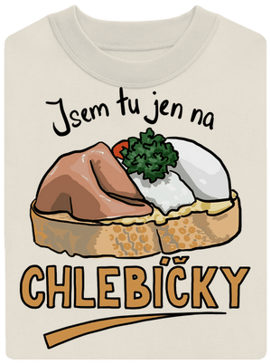 Na chlebíčky unisex mikina bez kapuce Off White