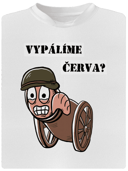 Vypálíme červa? dětské sportovní tričko White