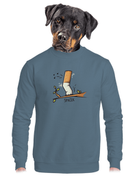 unisex mikina bez kapuce