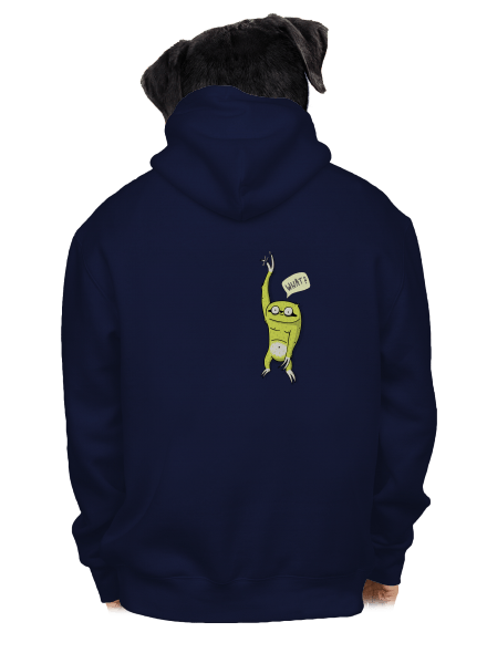 Lenochodík pánská mikina na zip Navy