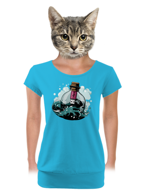 dámské tričko s lemem