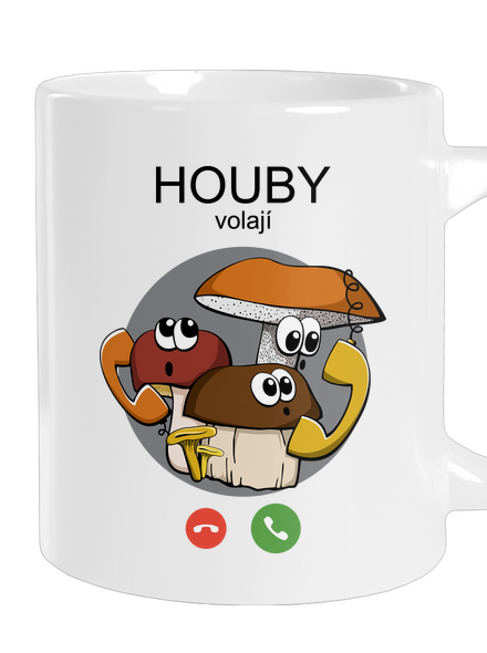 Houby volají velký hrnek White
