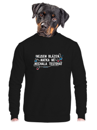 unisex mikina bez kapuce