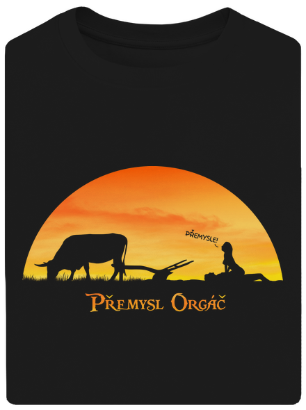 Přemysl Orgáč unisex tričko oversized Black