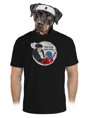 Český hokej pánské sportovní tričko Black