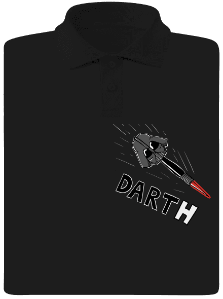 Dart(h) pánská polokošile Black