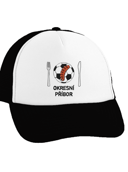 Okresní příbor kšiltovka truckerka Black cap