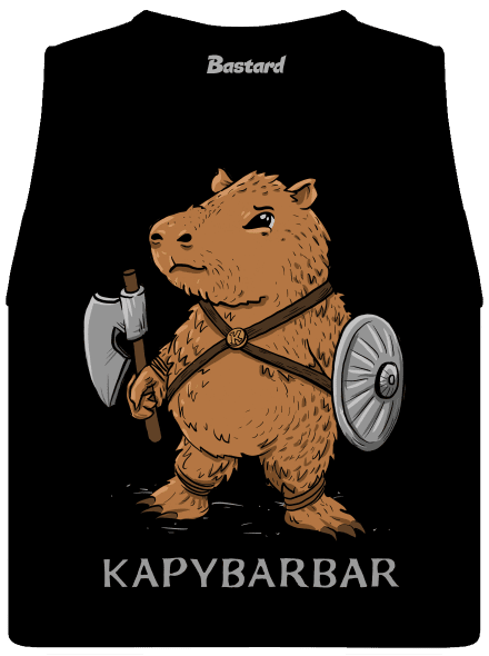Kapybarbar dámské tílko volné Black