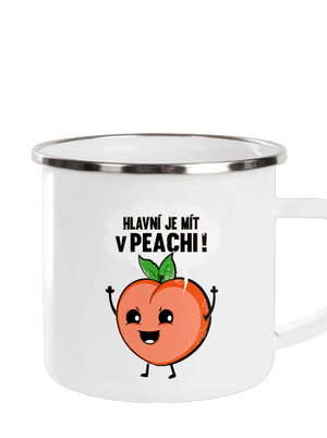 V peachi plecháček White