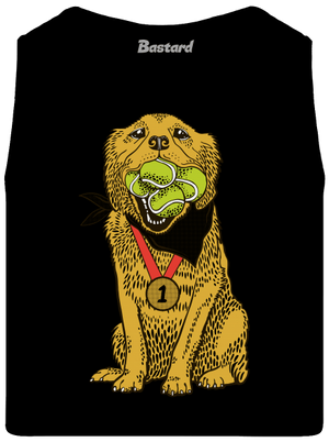 Zlatý retrívr pánské tílko Black