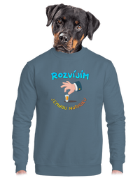 unisex mikina bez kapuce