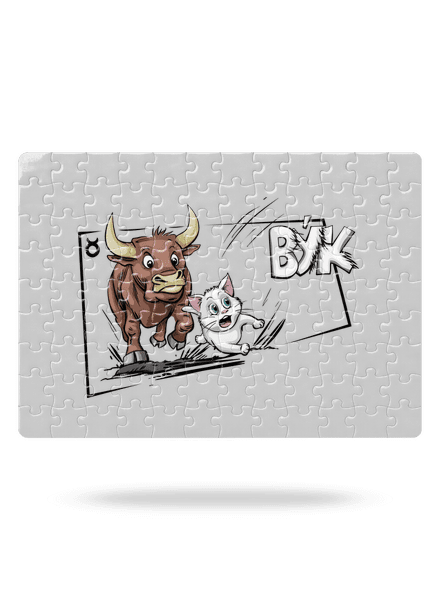 Kočičí horoskop: Býk puzzle White