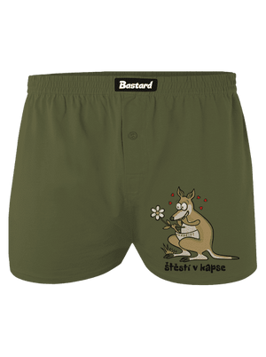 Štěstí v kapse pánské trenky Khaki