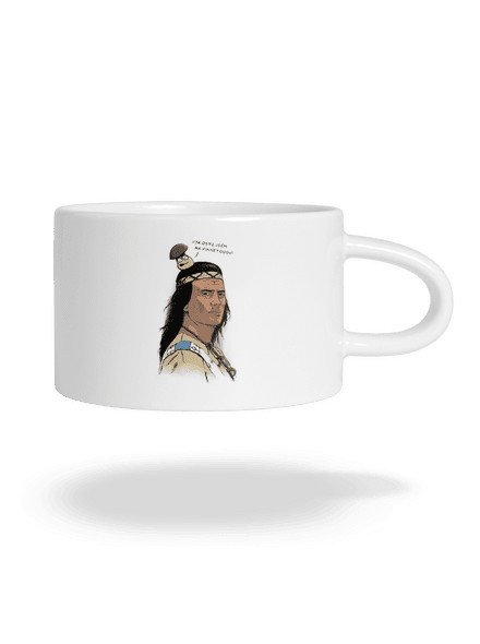 Vinnetou hrnek makronka White