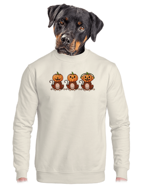 Halloween opičky unisex mikina bez kapuce Off White