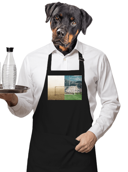 Brankový kontrast zástěra Black
